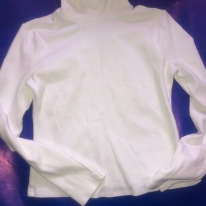 White turtle neck